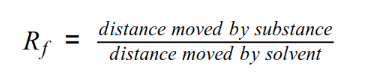 Chromatography Rf Equation